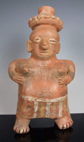 Nayarit polychrome woman w/ olla (1 of 4)