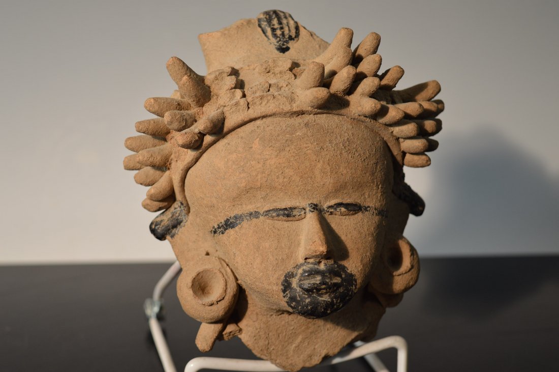 Pre-Columbian Vera Cruz Remojades Figure: Culture: Pre-Columbian Classification: Vera Cruz, Mexico Date: 600 AD -850 AD Size: 6.0 inches tall