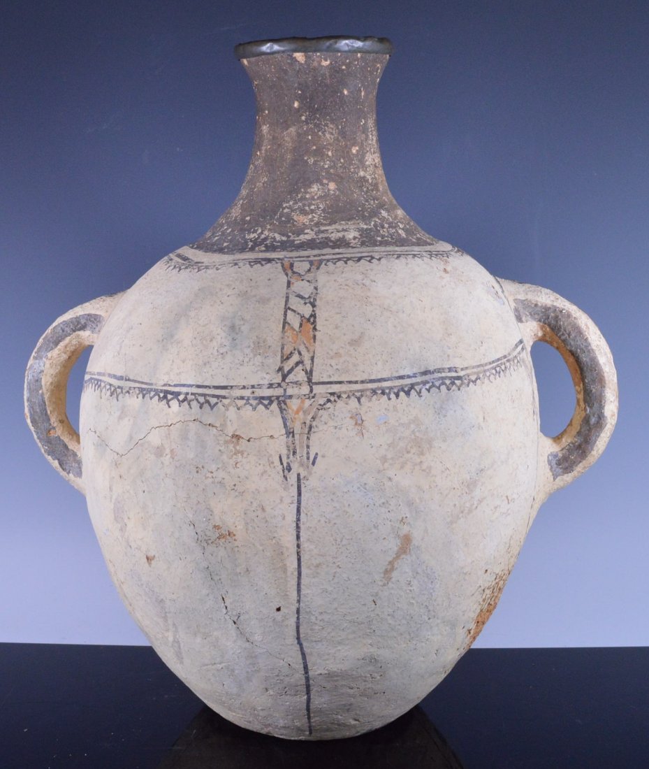 Giant, late Inca storage vessel, copper top (1 of 3)