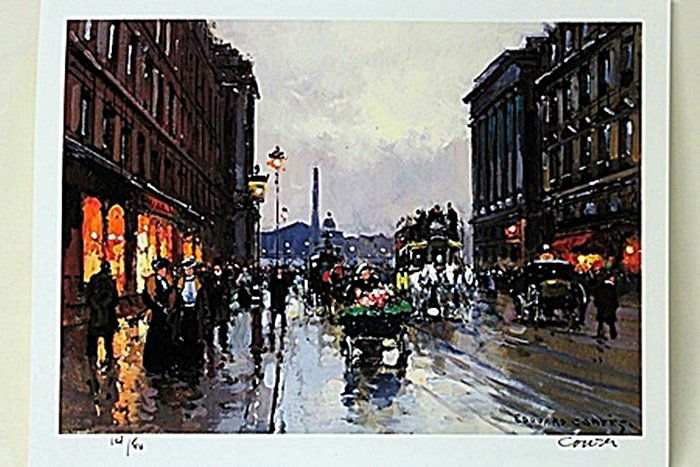 Limited Edition " Concorde and Rue Royale, 1900" By: Limited Edition By Edouard Cortès was born in Lagny, France on April 26, 1882. During his early lifetime, Paris was the center of the art world. Artist from across the globe traveled there to study a