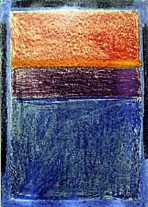 Pastel Drawing on Paper by Mark Rothko: Pastel Painting on Paper, Unsigned, Private Collection, Size Approx. 19 x 13 1/2 in.