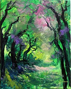 Original Painting by Michael Schofield: Original, Oil Painting on Canvas, Hand Signed by the artist Front & Back, Stretched Canvas on Wood Bars, Size Approx. 24 x 16