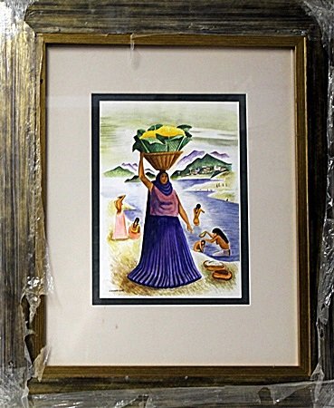 Original Watercolor on Paper by Miguel Covarrubias: Original Watercolor on Paper by Miguel Covarrubias; signed, size approx. 28 1/2 x 24 in. Miguel Covarrubias also known as José Miguel Covarrubias Duclaud (22 November 1904 — 4 February 1957) was