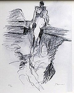 Lithograph After William Brice: Lithograph After William Brice, signed, size approx. 14 x 11 in.