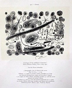 Lithograph "Derriere le Miroir" by Joan Miro: Lithograph "Derriere le Miroir" by Joan Miro (113ZM) Signed, size approx. 12 x 10 in. Joan Miro, (04/20/1893 - 12/25/1973) Was Catalan Spanish Painter, Sculptor and ceramicist born in Barcelona. He ha