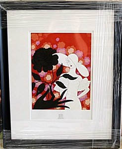 Framed Lithograph "The Alphabet" by Erte: Framed Lithograph "The Alphabet" by Erte, Out of thee book, Size Approx. 20 x 16 In.