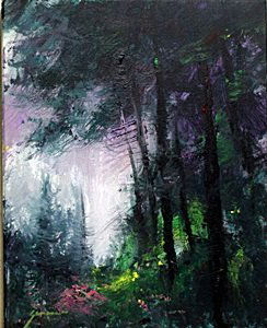 Original Painting by Michael Schofield: Original, Oil Painting on Canvas, Hand Signed by the artist Front & Back, Stretched Canvas on Wood Bars, Size Approx. 24 x 20