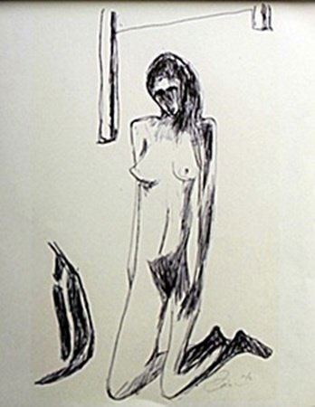 Lithograph After William Brice: Lithograph After William Brice, signed, size approx. 14 x 11 in.