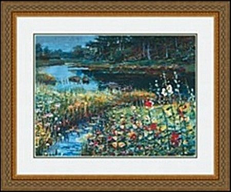 MINNESTA SUMMER BY LAU CHUN: LITHOGRAPH, IMAGE SIZE; 24X18", FRAMED: 34 9/16X28 9/16"