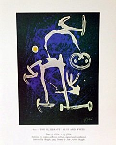 Lithograph "The Illiterate" by Joan Miro: Lithograph "The Illiterate" by Joan Miro (131ZM) signed, size approx. 12 x 10 in. Joan Miro, (04/20/1893 - 12/25/1973) Was Catalan Spanish Painter, Sculptor and ceramicist born in Barcelona. He has be