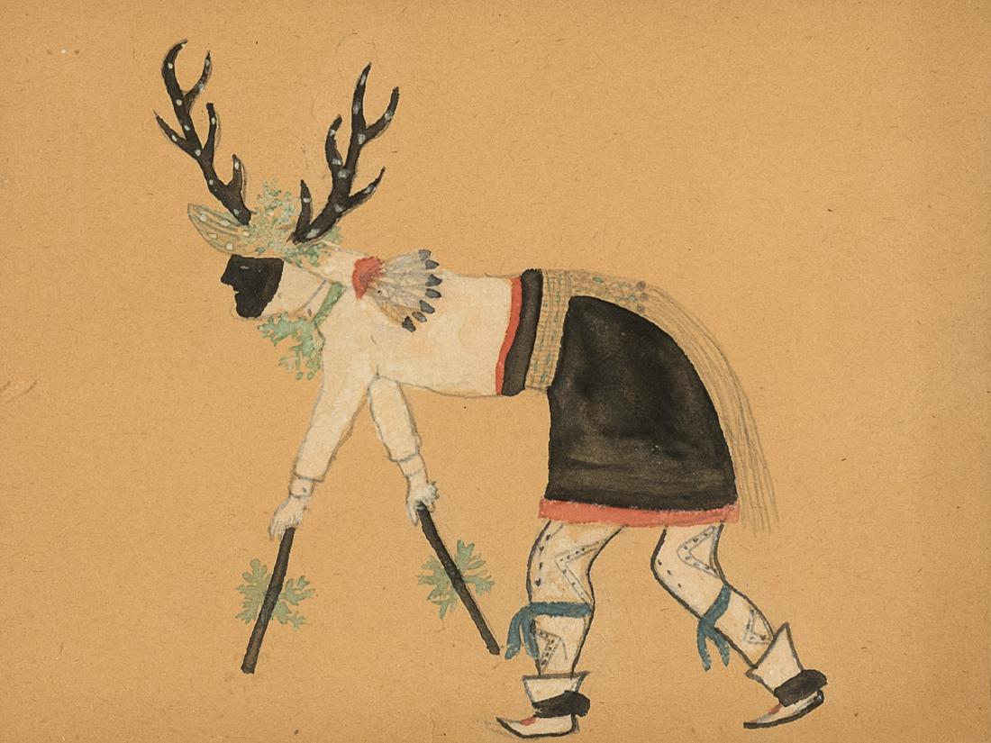 20th century American Indian,  (Deer Dancer) (1 of 2)