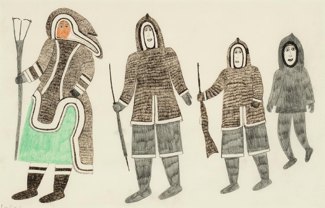 Samualie, Keeleemeeoomee, Inuit (Cape Dorset) (1 of 2)