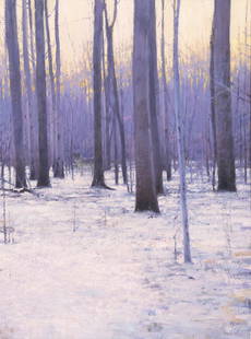 John Felsing, Watcher in the Woods: JOHN FELSING (b. 1954) Watcher in the Woods oil on canvas signed lower right: Felsing Dimensions: 28 x 20 7/8 inches Framed Dimensions: 38 3/4 x 31 3/4 x 3 1/4 inches Provenance: Private Collection, T