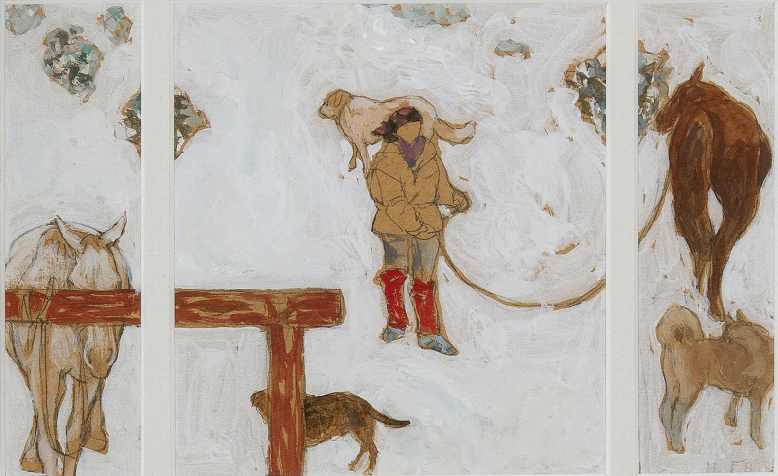 Susan Hertel, Red Hitching Post (1 of 2)