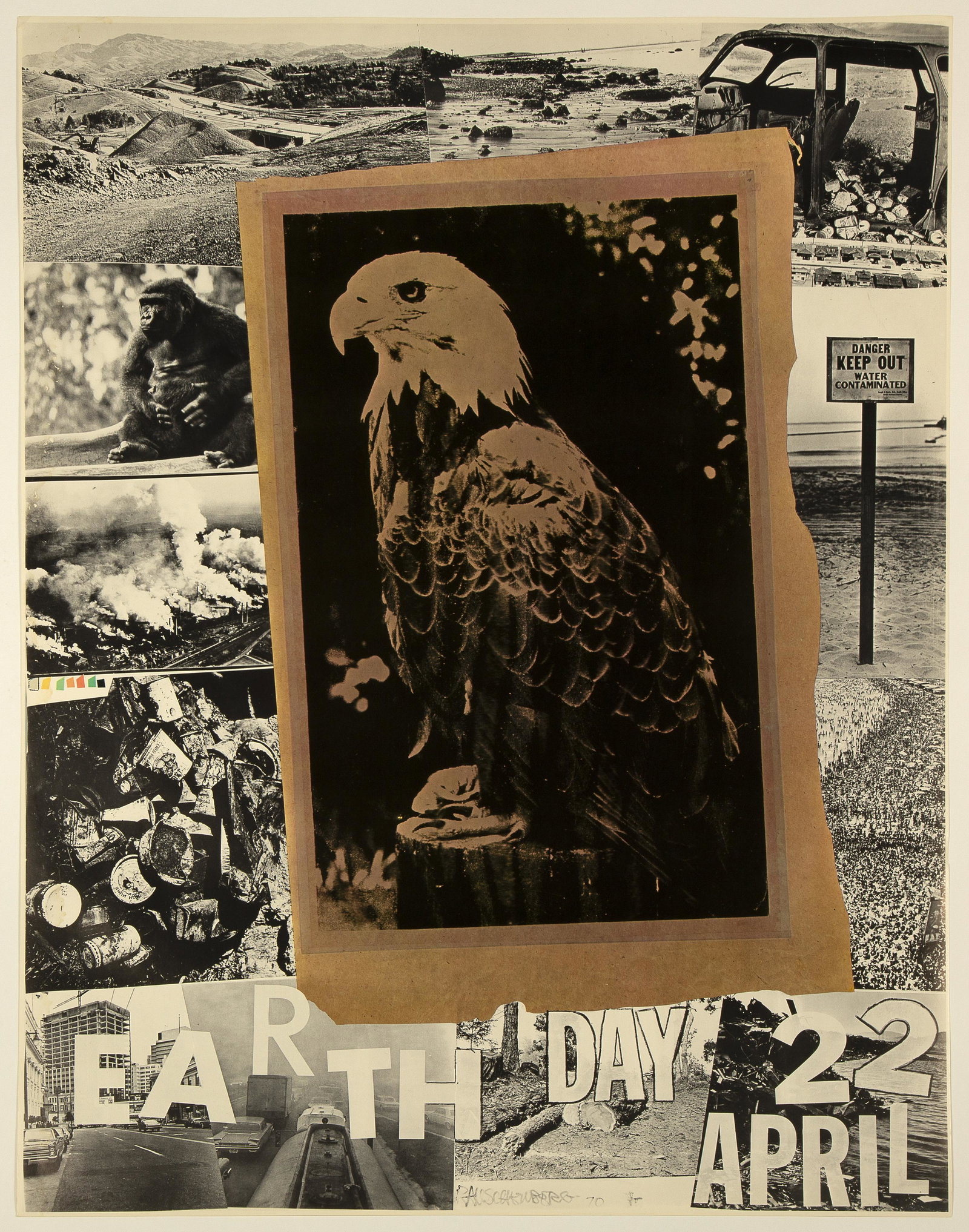 Robert Rauschenberg, Earth Day, 1970: Robert Rauschenberg (1925 - 2008) Earth Day, 1970 offset lithograph poster Dimensions: 33 1/2 x 25 1/4 in. Provenance: Private Collection, New Mexico