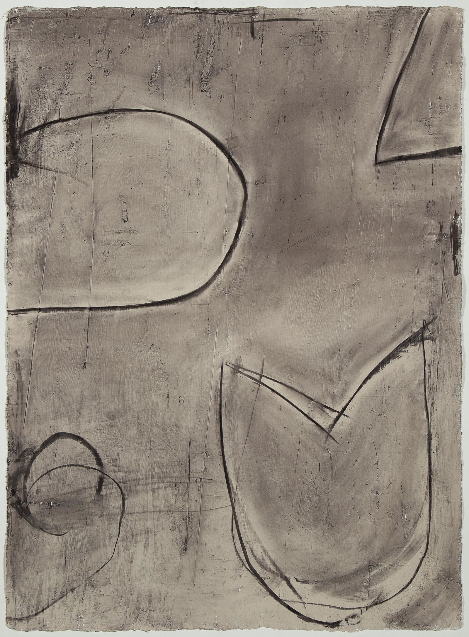 Dan Rizzie, Portsmouth #4, 1977: Dan Rizzie (b. 1951) Portsmouth #4, 1977 chalk and pastel on paper Dimensions: 30 x 21 7/8 in. Support Sheet Dimensions: 31 1/2 x 23 5/8 in. gallery label en verso: DAN RIZZIE / Portsmouth #4, 1977 /