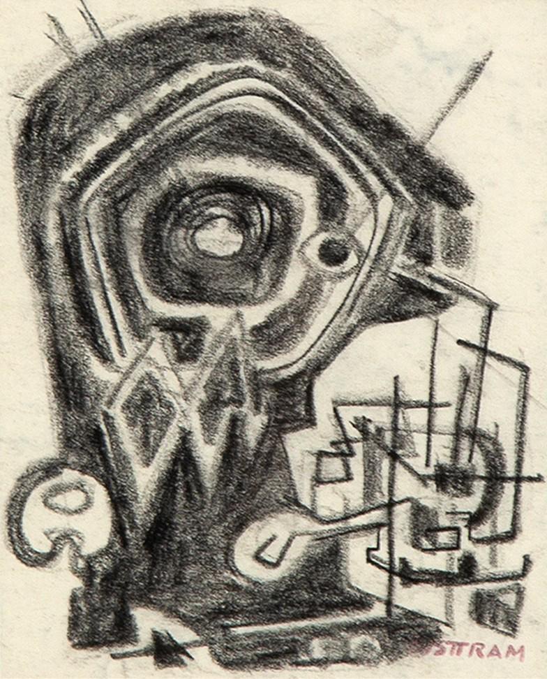 Emil Bisttram, Untitled: Emil Bisttram(1895 - 1976)Untitled (Abstraction)graphite on papersigned lower right: BISTTRAMDimensions: 5 5/8 x 4 1/2 in Framed Dimensions: 17 1/2 x 14 1/2 x 1 1/2 inProvenance:The Estate