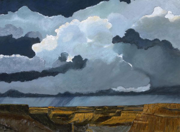 Eric Sloane, 1905-1985: Title: Taos Canyon Showers Media: oil on board Date: Size: 20 1/2 x 29 1/2 inches Signature: signed lower right: Eric Sloane Literature/Exhibition History: Provenance: Pri