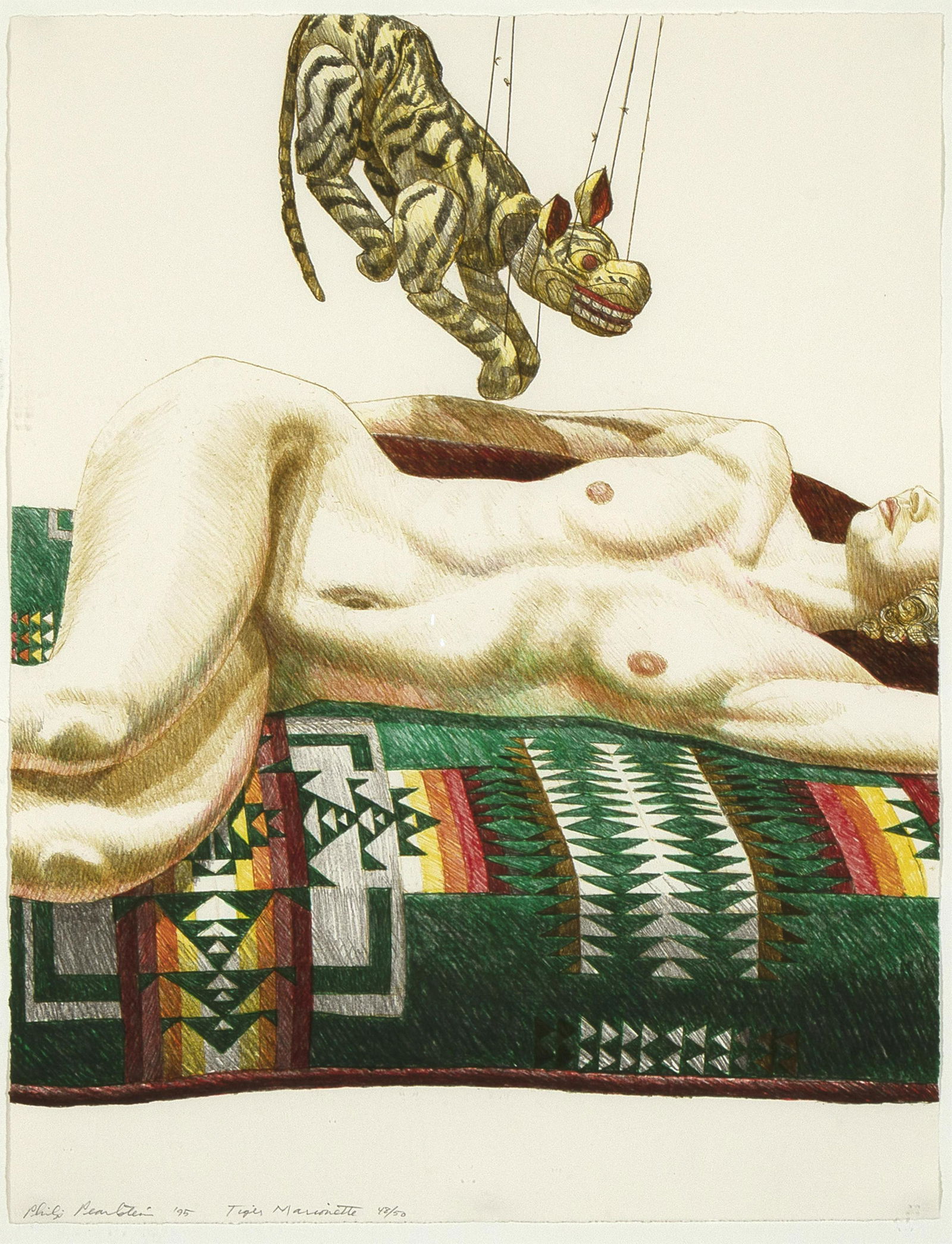 Philip Pearlstein, Tiger Marionette, 1995 (1 of 2)
