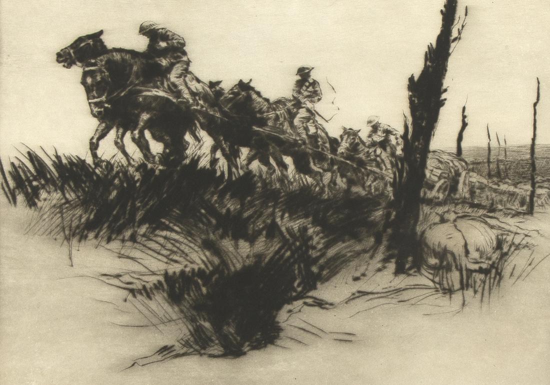 Kerr Eby, Untitled (Rough Going), 1919: Kerr Eby(1889 - 1946)Untitled (Rough Going), 1919drypoint, edition of 60signed lower center: Kerry Eby, imp8 3/8 x 12 in. (21.27 x 30.48 cm.), Sheet: 10 3/8 x 14 in. (26.35 x 35.56 cm.) A Private Fami