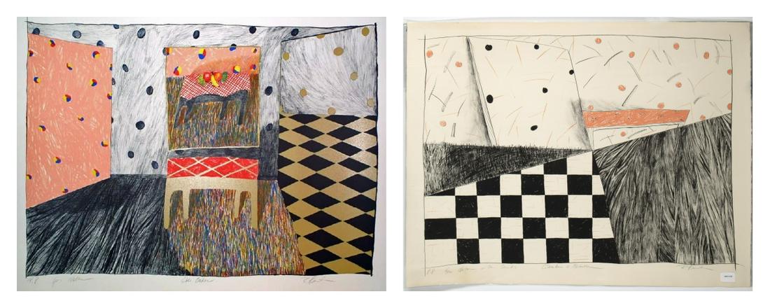 Rochelle Feinstein, Two Lithographs (1 of 3)