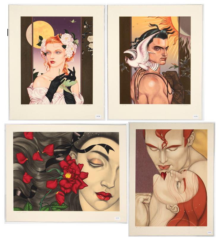 Mel Odom, Four Lithographs (1 of 5)