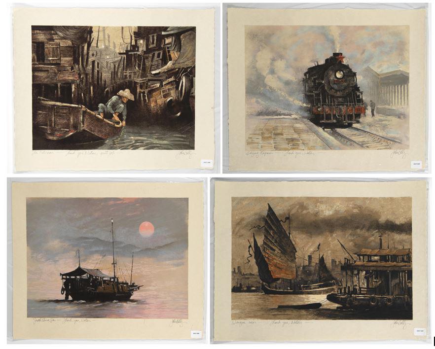 John Kelly, Four Lithographs from the China Suite (1 of 5)