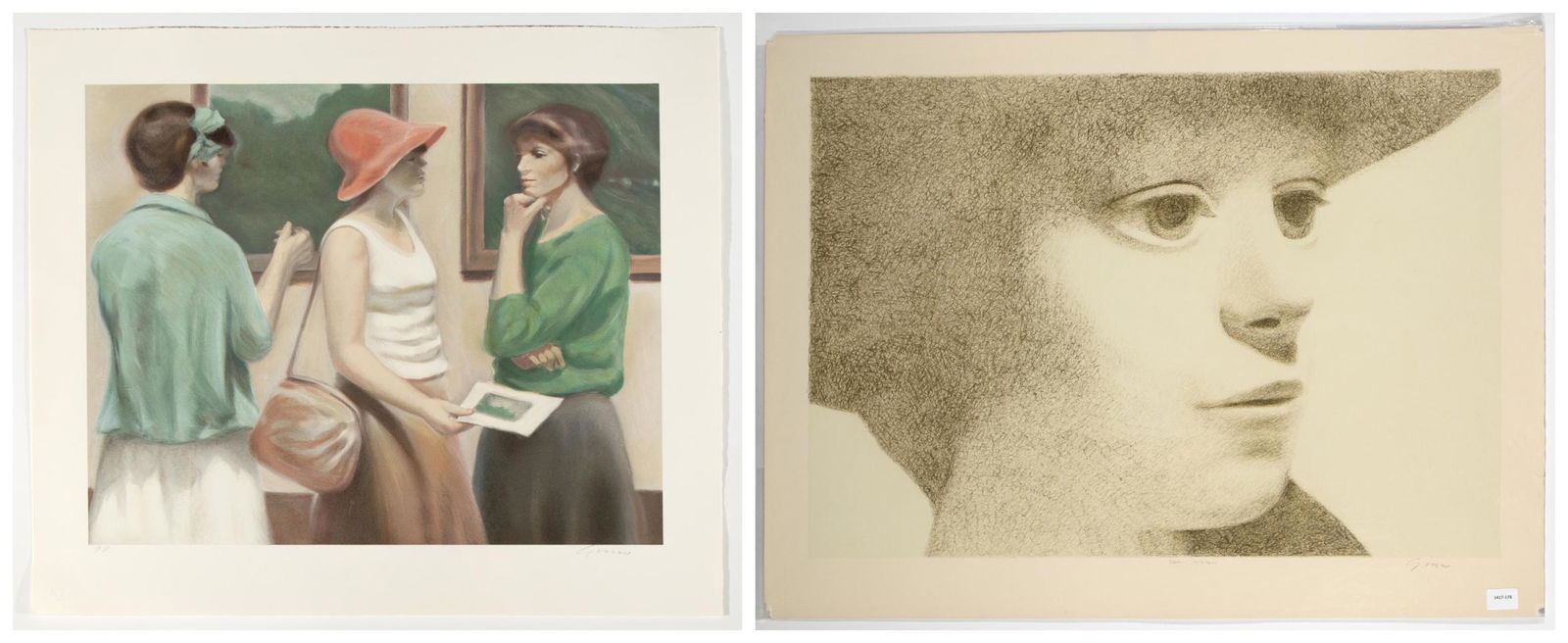 Andre Gisson, Two Lithographs (1 of 3)