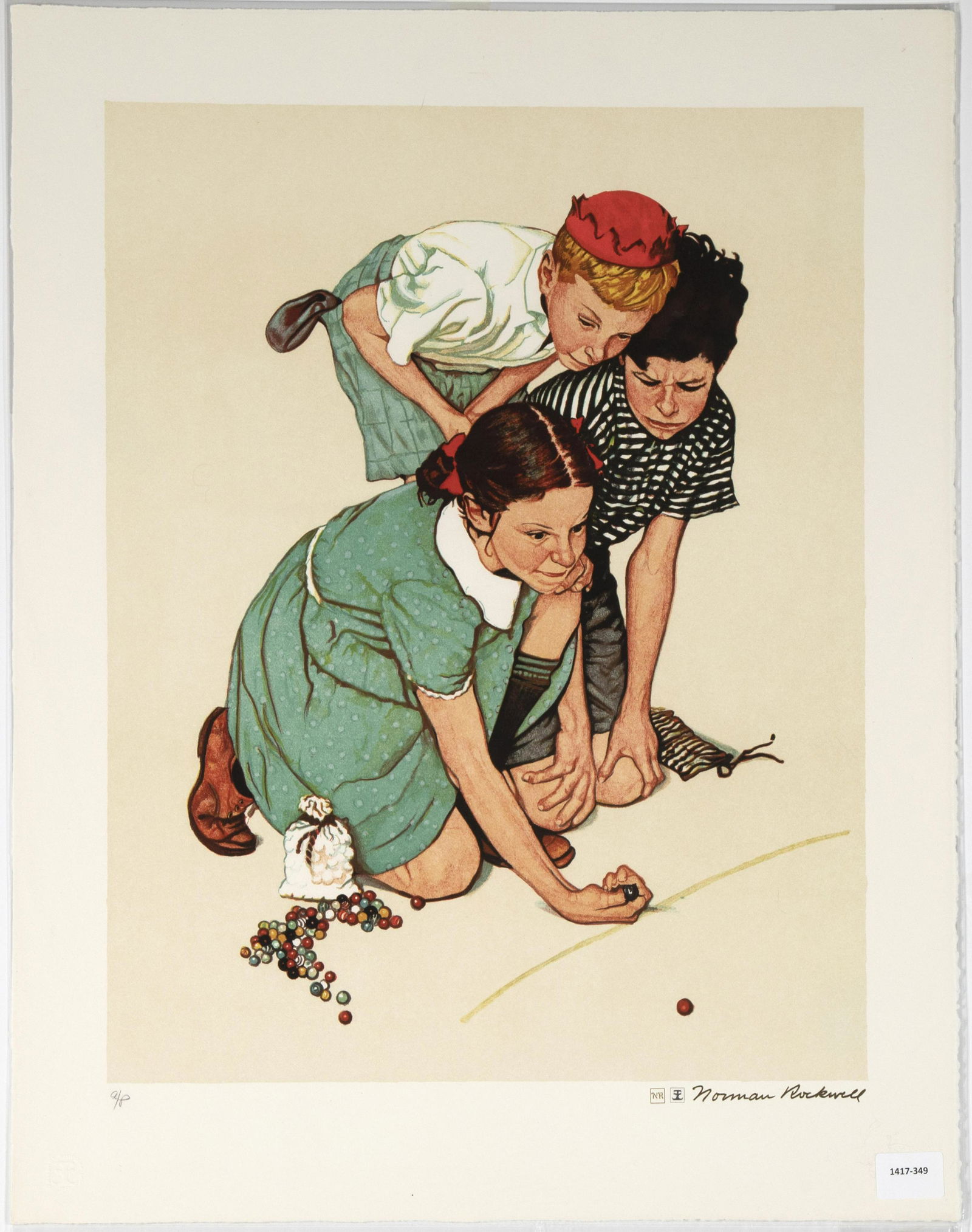 Norman Rockwell, Marbles Champion, ca. 1975 (1 of 1)