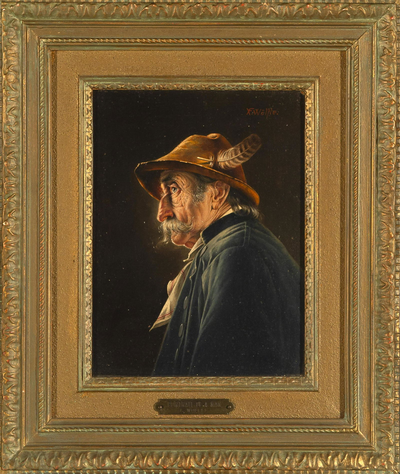 Franz Wolfle, Portrait of an Old Man (1 of 2)