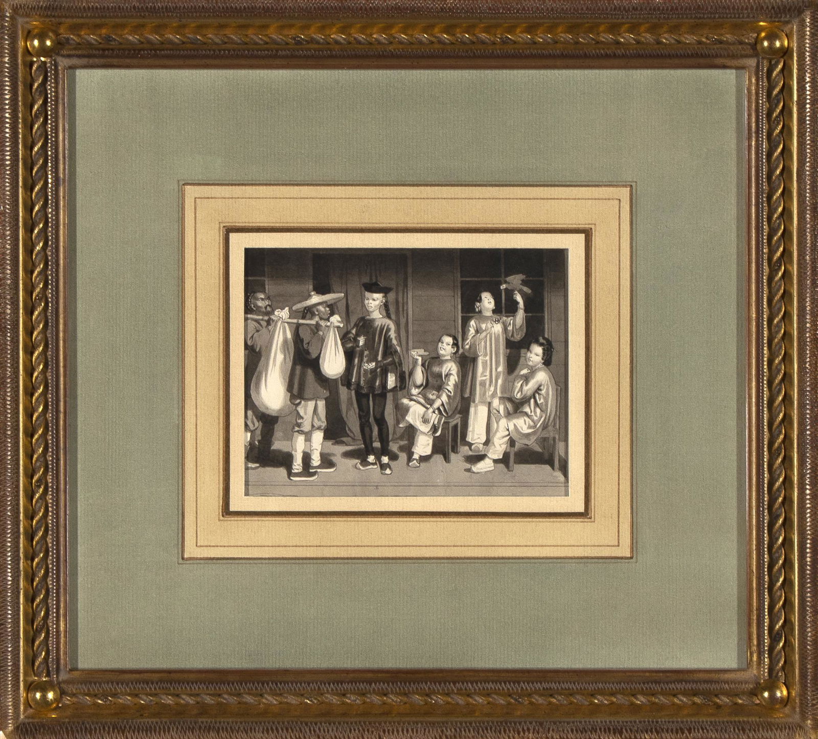 Charles Nahl, Untitled (Six Asian Merchants) (1 of 2)