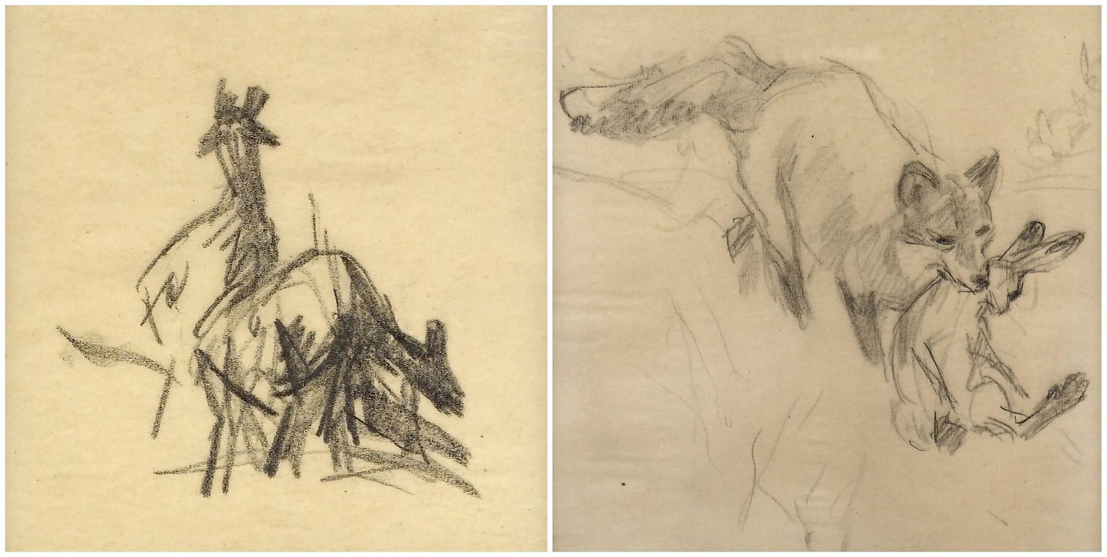 Frank Hoffman, Two Drawings (1 of 3)