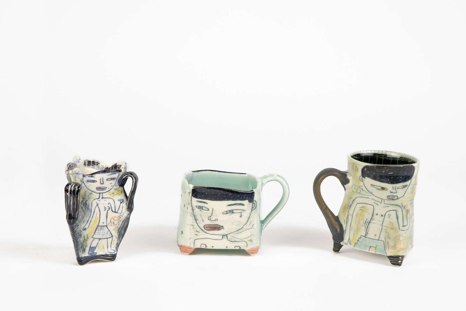 Kevin Snipes, Group of Three Handled Mugs (1 of 1)