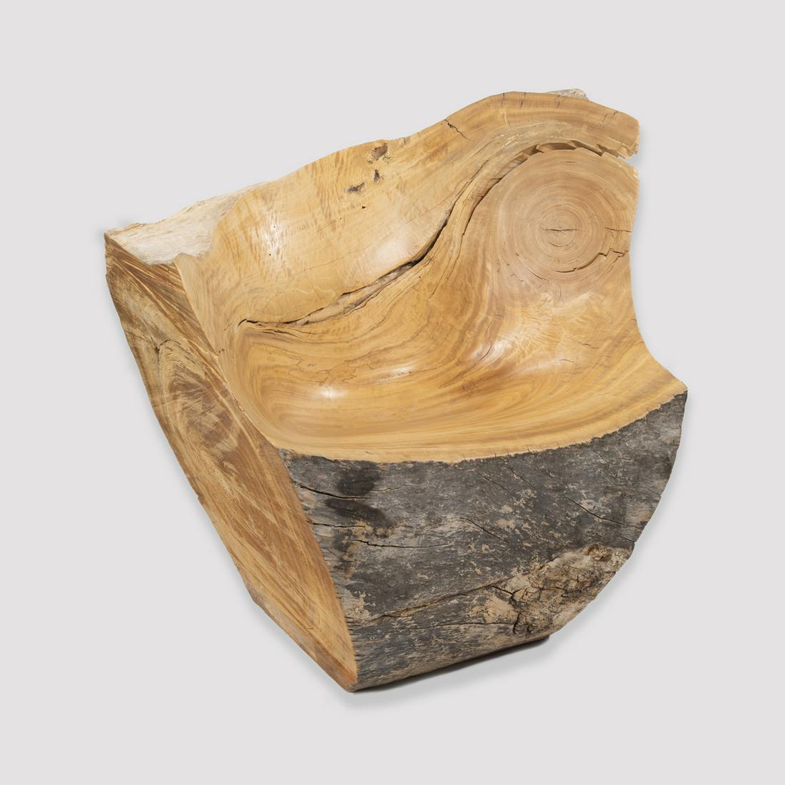 Howard Werner, Carved Cottonwood Chair, 1994 (1 of 2)