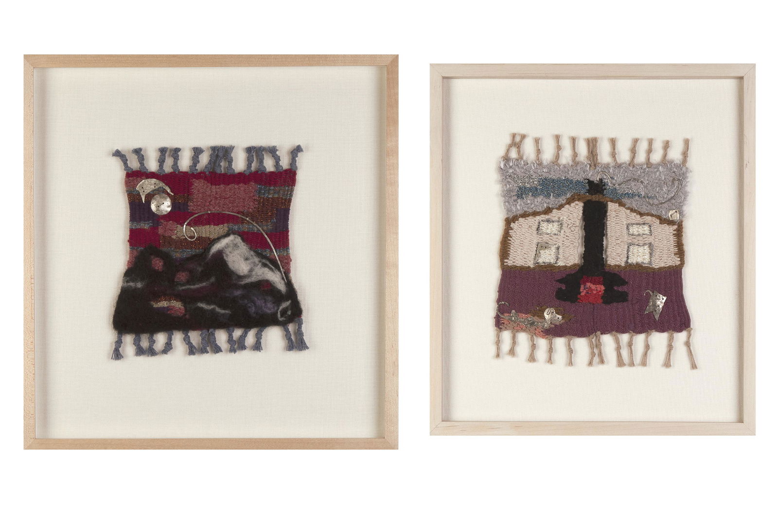 Barbara-Rose Okun, Two Mixed Fiber Works (1 of 3)