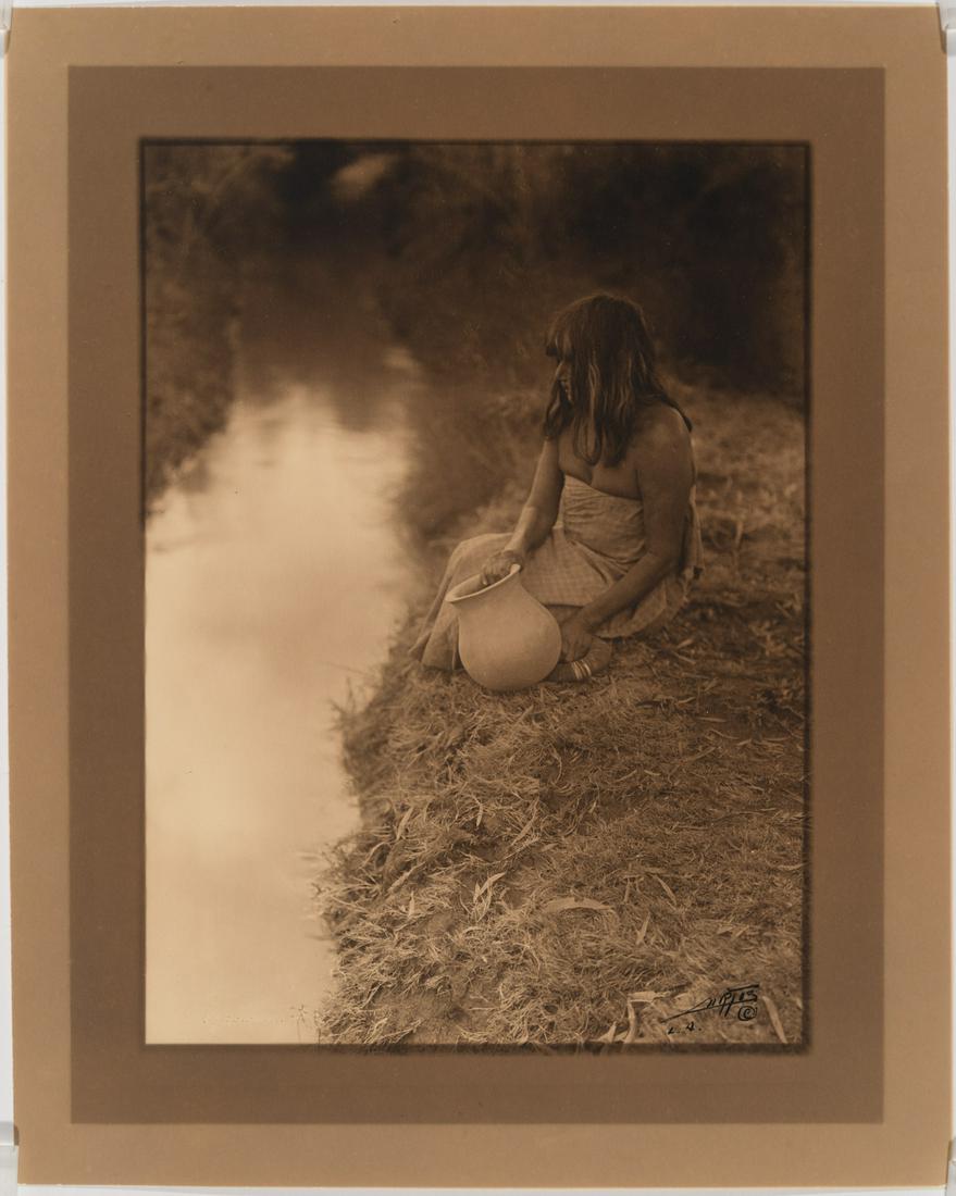 Edward Curtis, By the Canal - Maricopa, 1907 (1 of 3)