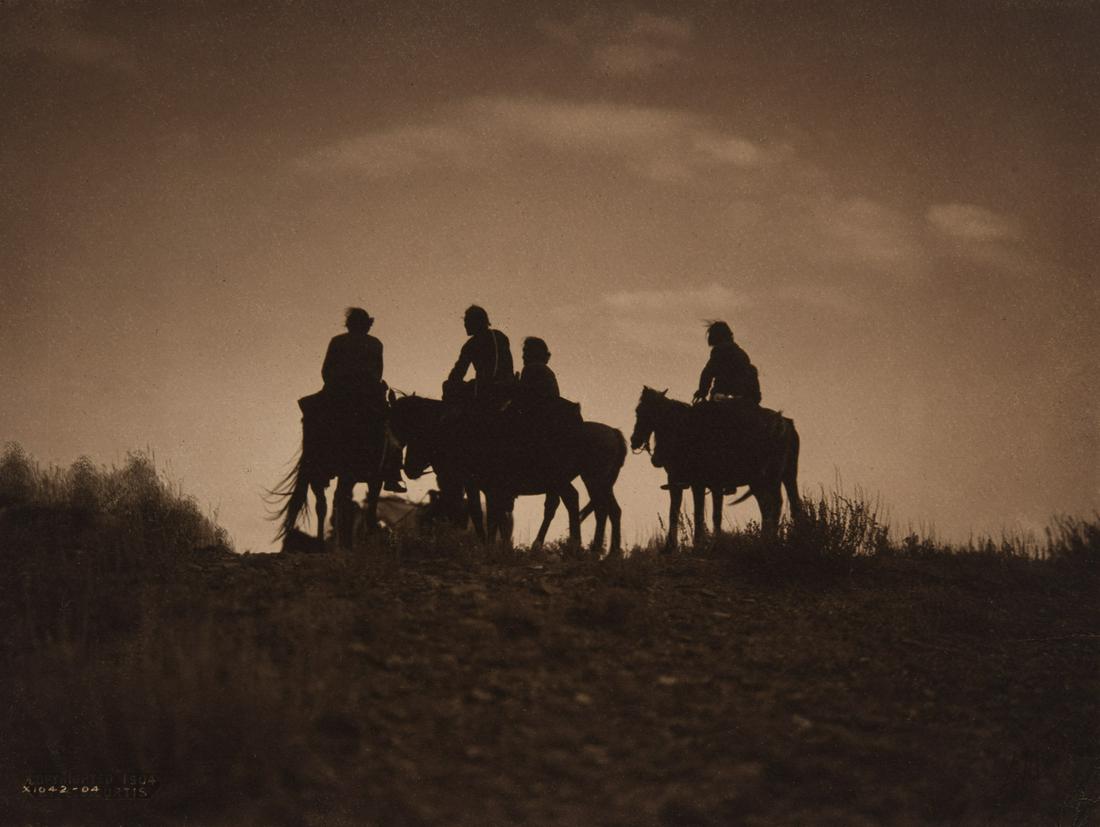 Edward Curtis, Sunset in Navaho Land, 1904 (1 of 3)