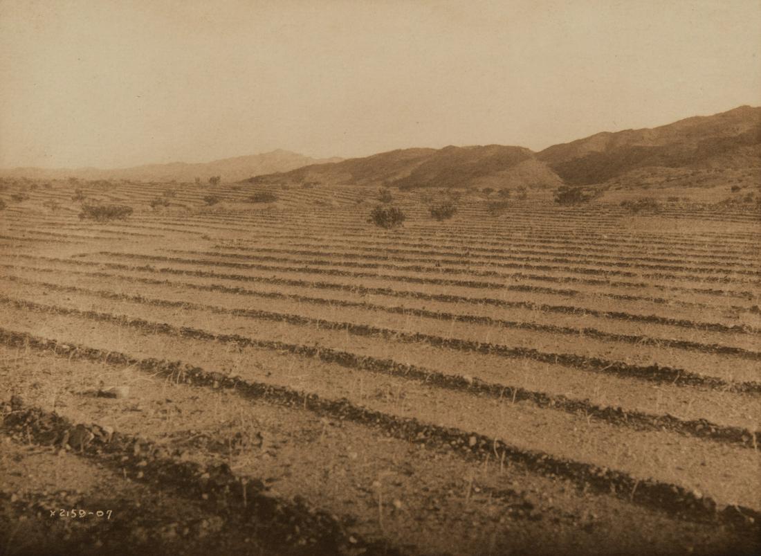 Edward Curtis, Stone Maze - Mohave, 1907: Edward S. Curtis(1868 - 1952)Stone Maze - Mohave, 1907platinum printCopyright blind stamp, at lower left on print recto: COPYRIGHTED 1907 BY E.S. CURTISStudio blind stamp, at lower left on mount recto