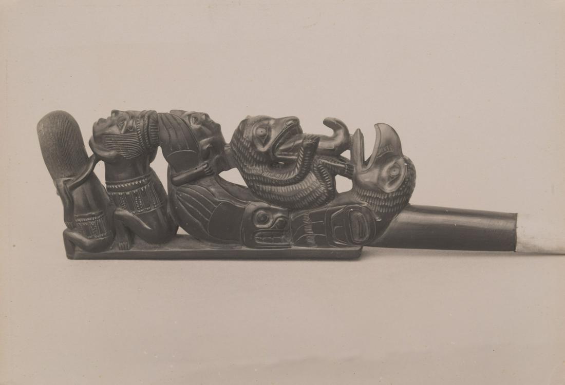 Edward Curtis, Haida Slate Pipe (1 of 3)