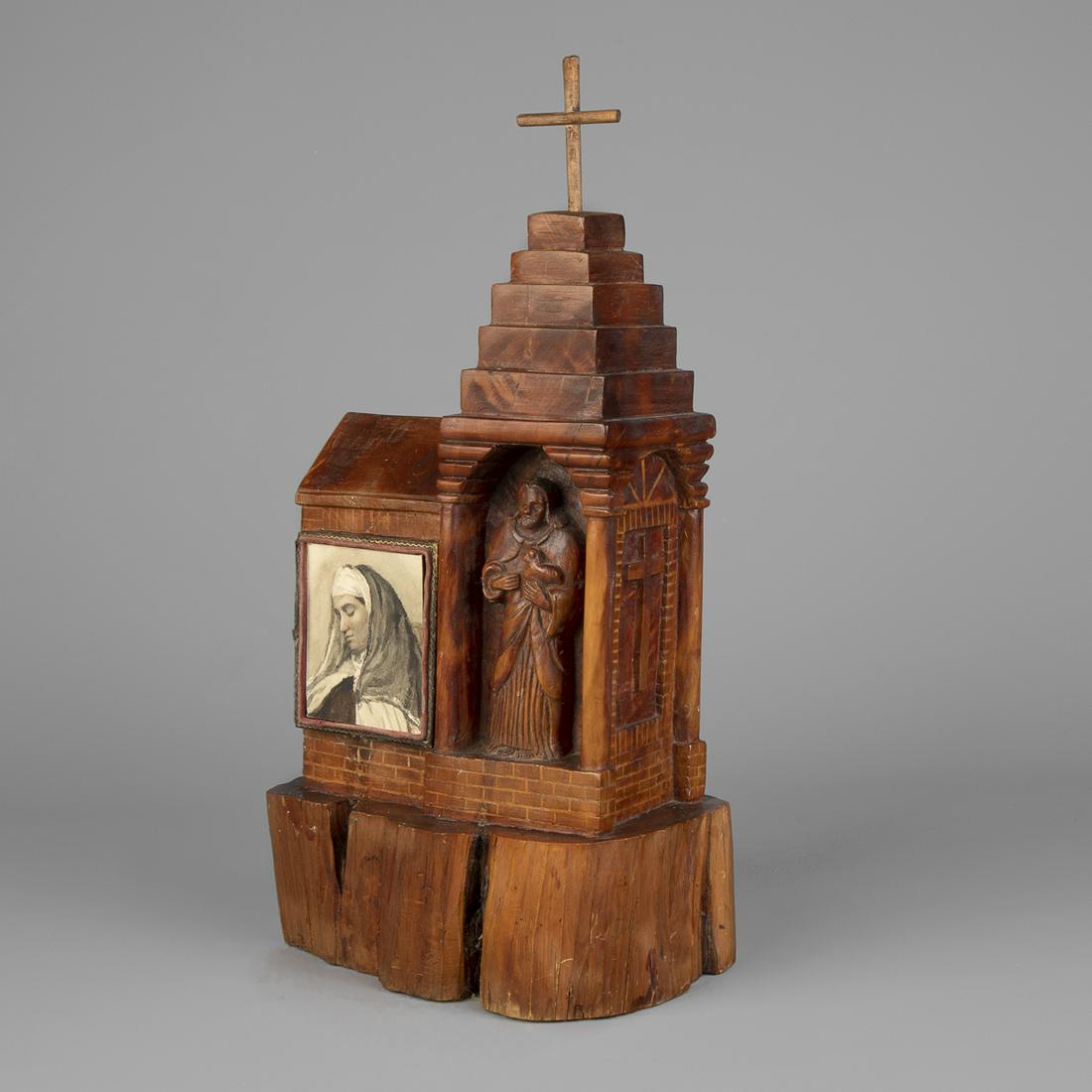 New Mexico, Carved Wood Church Altarpiece, ca. 1940 (1 of 3)