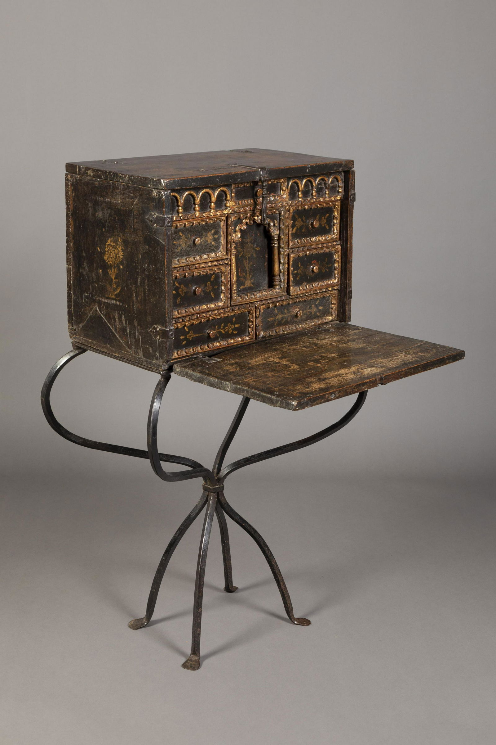 Spanish Colonial, Peru, Vargueño Travel Writing Chest (1 of 7)
