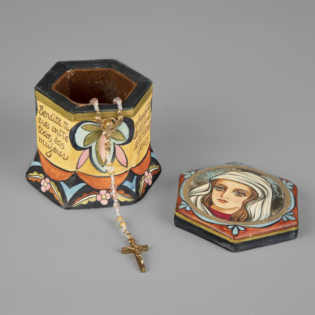 Arlene Cisneros Sena, Ave Maria Rosary Box with Rosary (1 of 2)