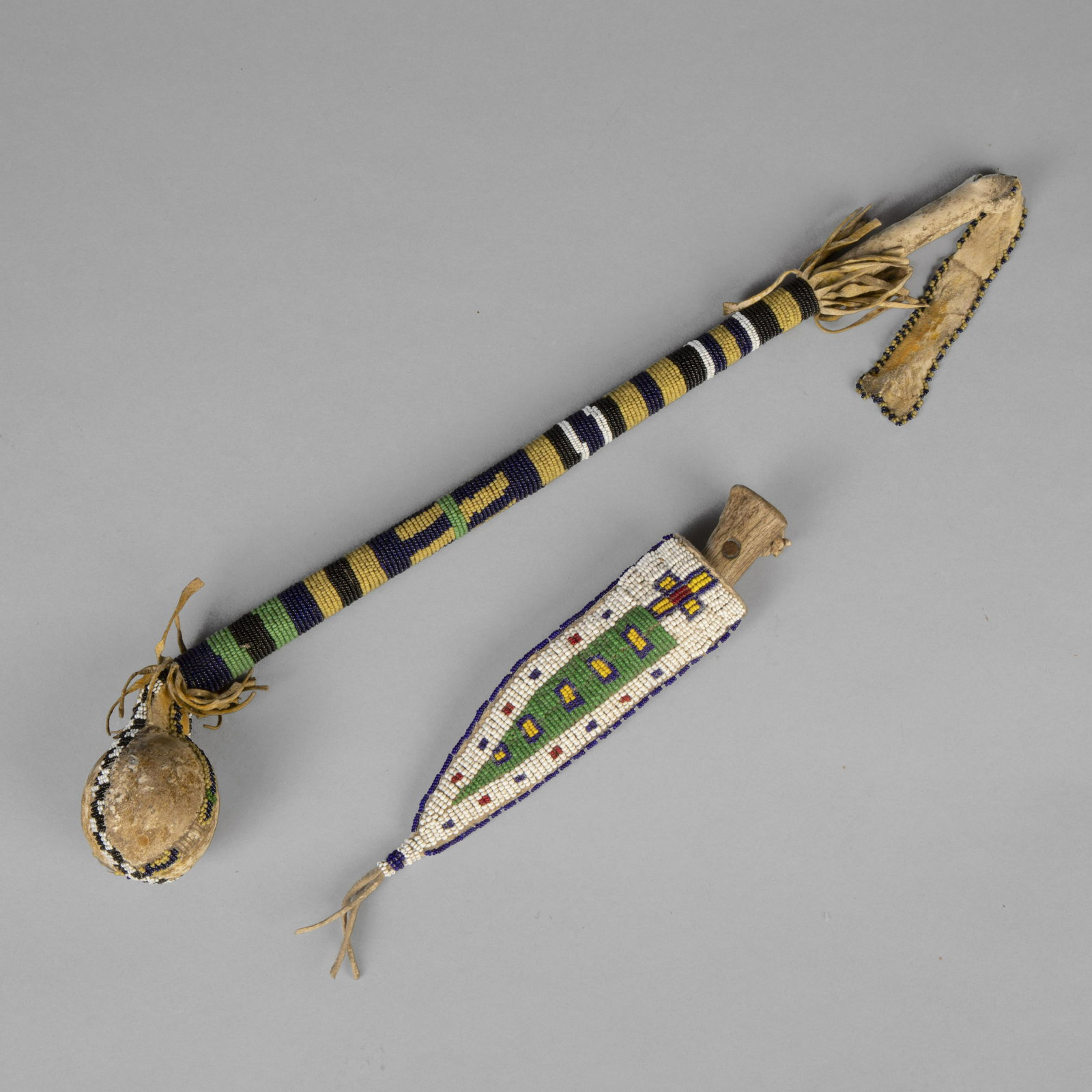 Plains, Group of Two Beaded Items, Early 20th Century (1 of 1)