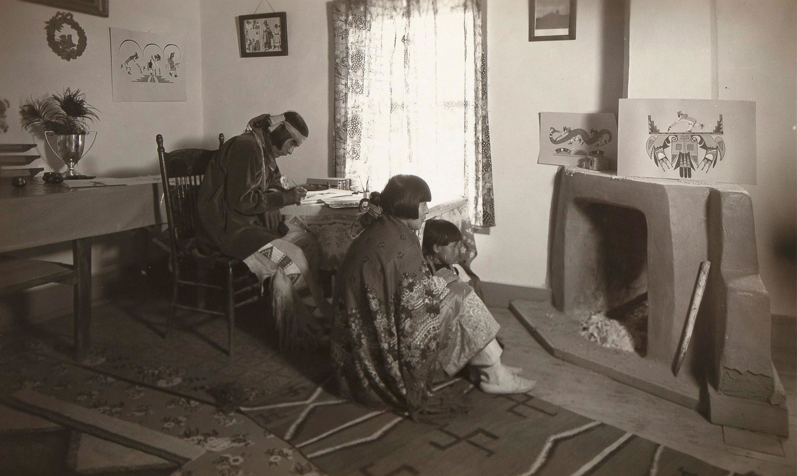T. Harmon Parkhurst, An Artist at Work, San Ildefonso: T. Harmon Parkhurst(1883 - 1952)An Artist at Work, San Ildefonso Pueblo, ca. 1930-1931gelatin silver printinscribed verso: San Ildefonso Pueblo - about 1930-31 / An artist at work.stamped verso: Photo