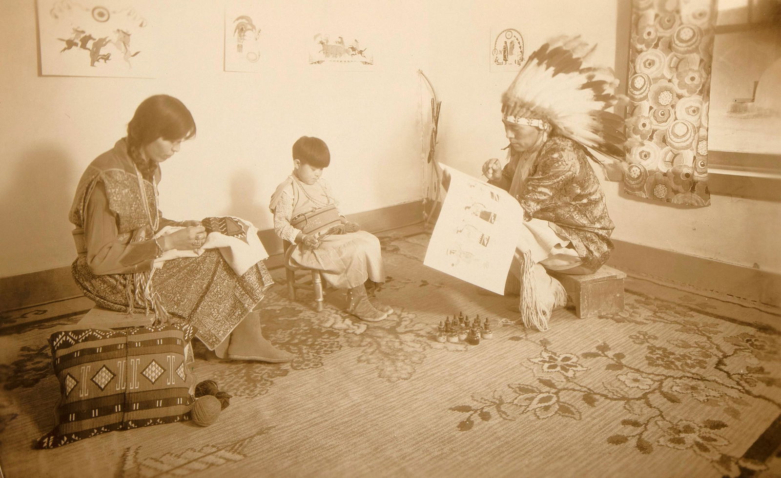 T. Harmon Parkhurst, San Ildefonso Artists at Work, ca. (1 of 3)