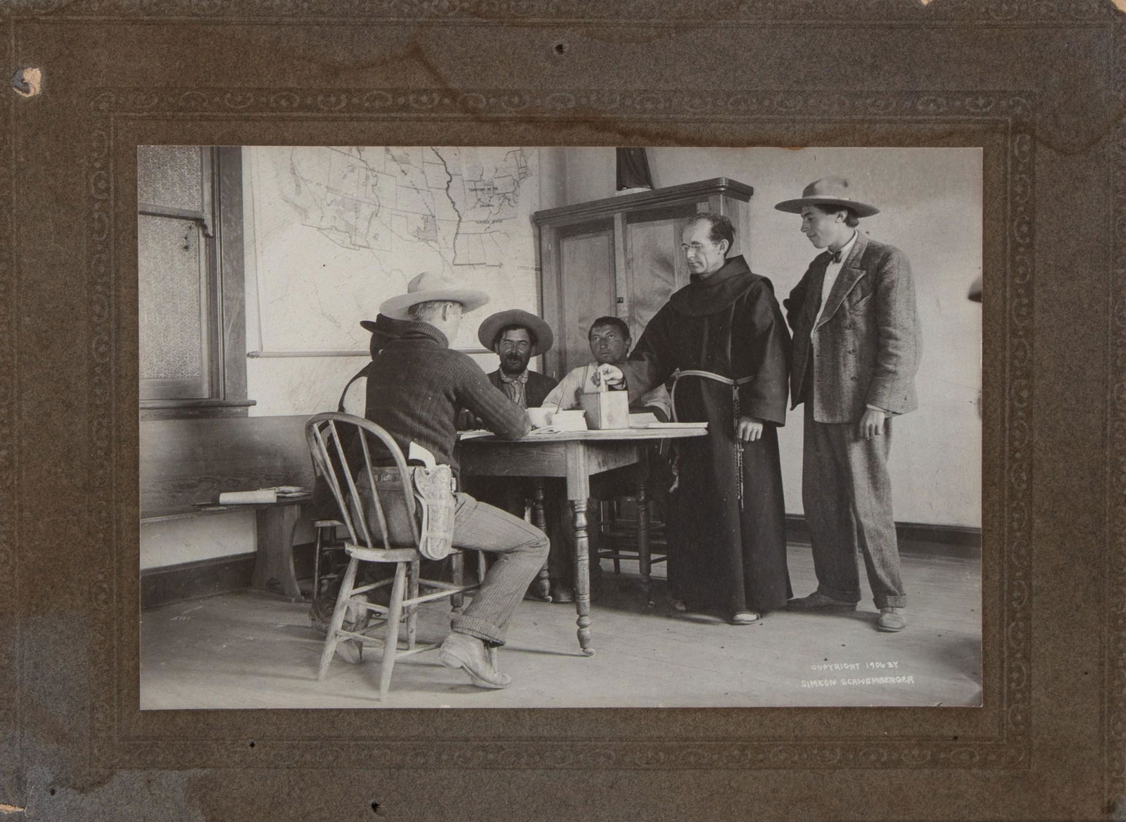Simeon Schwemberger, Cowboys with Father Anselm Weber, (1 of 3)