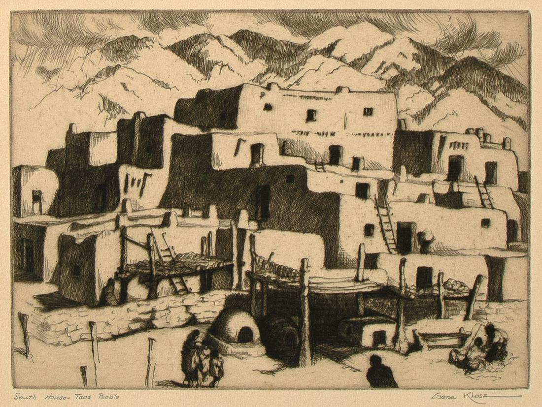 Gene Kloss, South House - Taos Pueblo, 1941 (1 of 3)