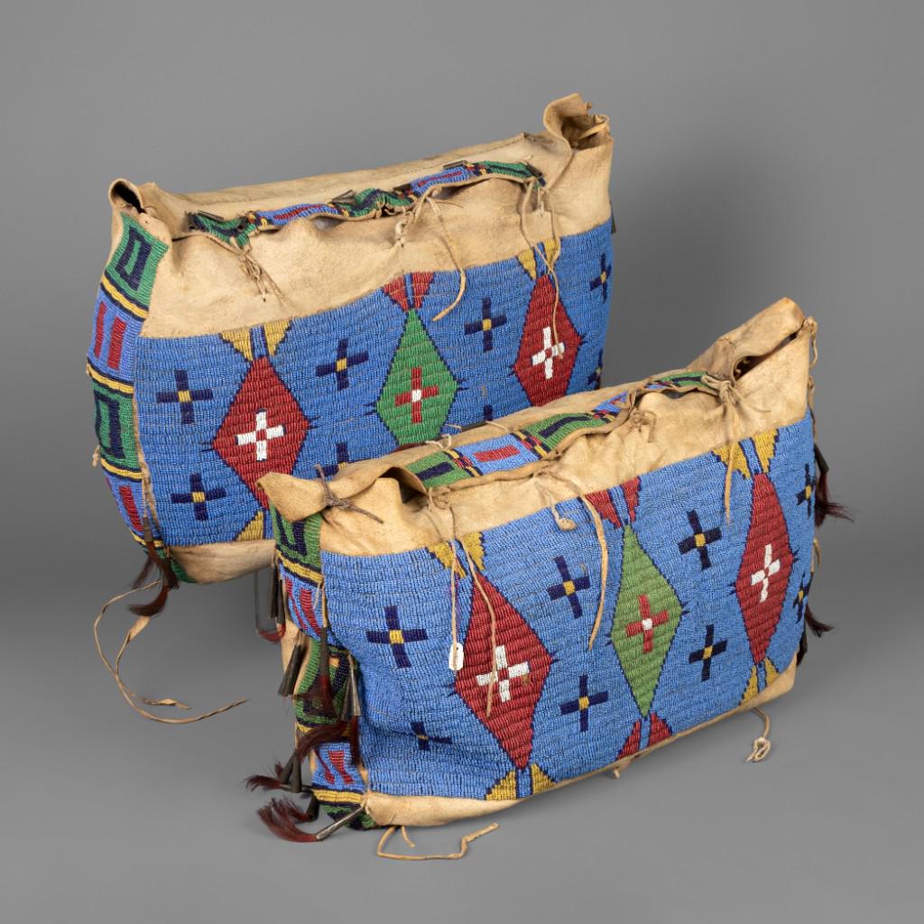 Sioux, Pair of Beaded Possible Bags, ca. 1860-1870 (1 of 5)