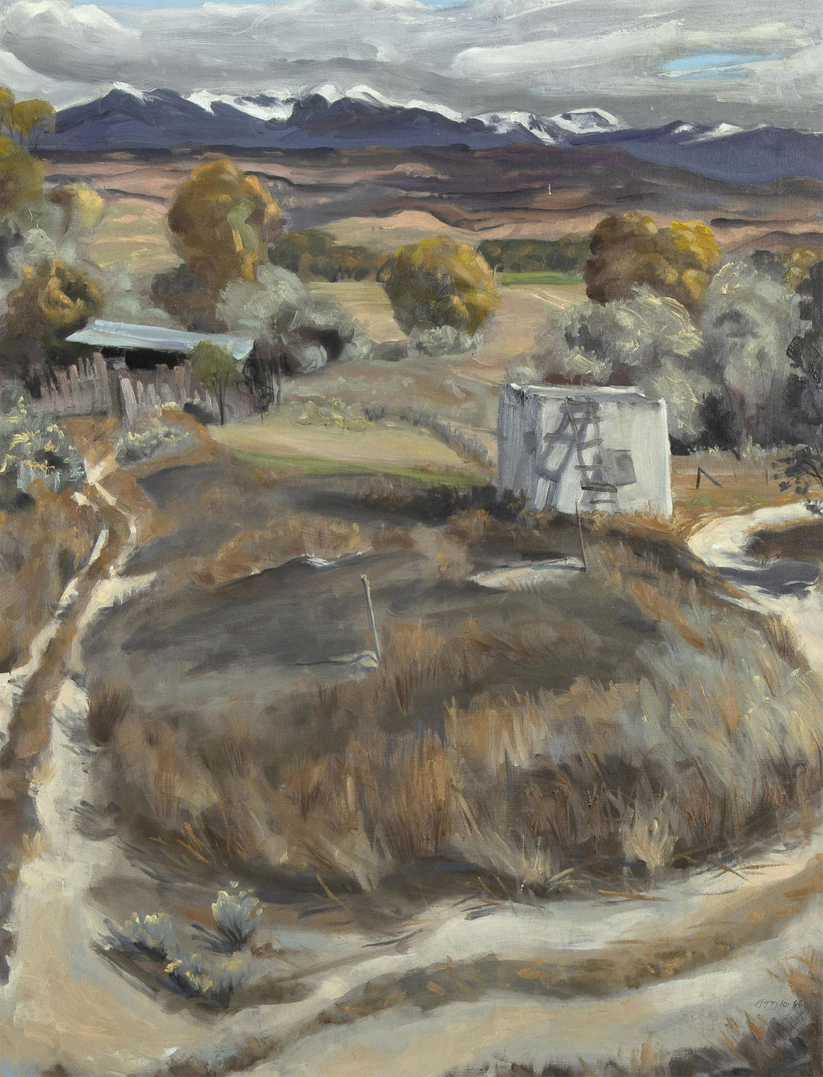 Joellyn Duesberry, Pasture in Autumn Near Velvarde, (1 of 3)