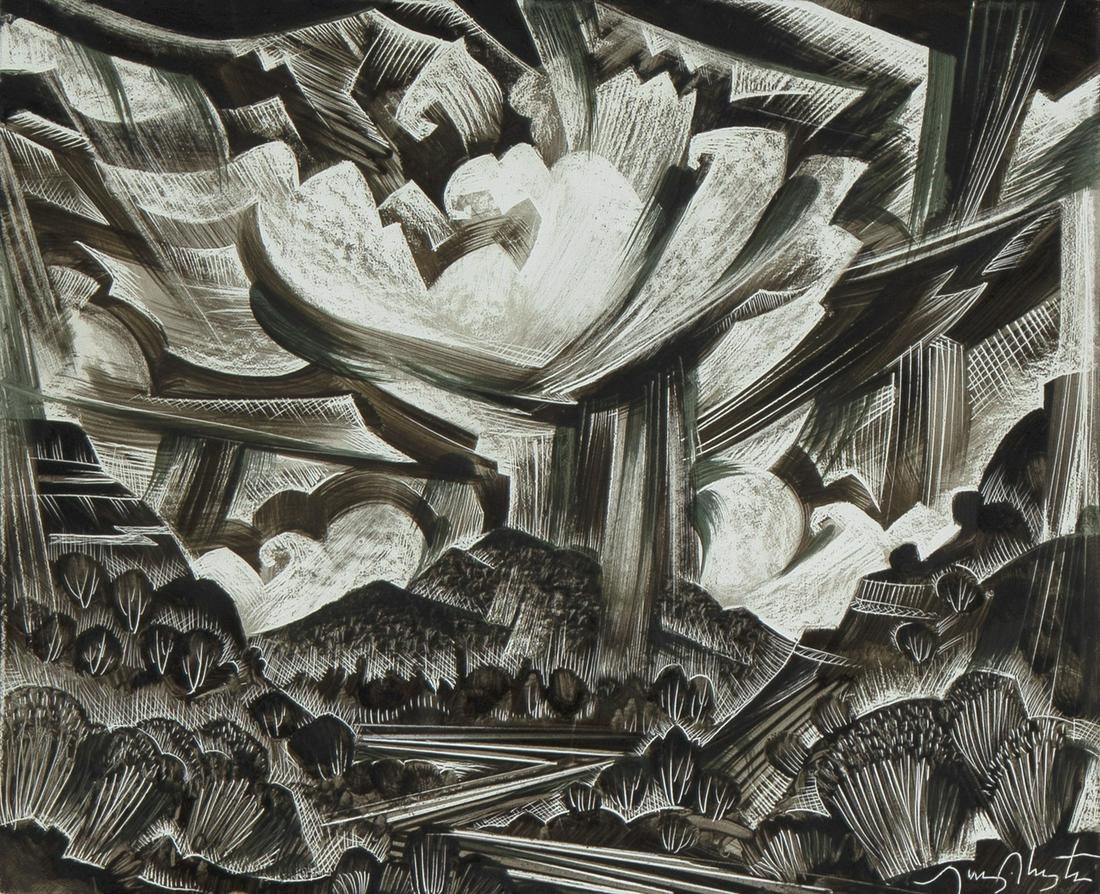 Tony Abeyta, Untitled (Stormy Landscape) (1 of 2)